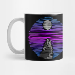 Wolf and Moonlight Mug